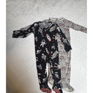 Bamboo Boys 18–24M Pajama Bundle Firetruck & Space Print Two Piece Sets
